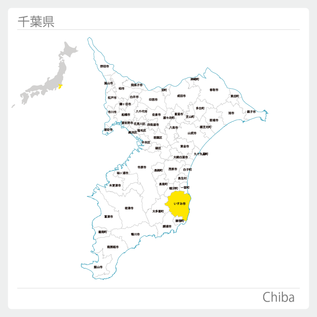 千葉県いすみ市地図